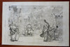 Centennial Restaurants Ethnic Cuisine Walter Brown 1876 Harper's Weekly print