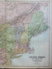 New England Eastern Canada New York Pennsylvania Ohio 1876 A. & C. Black map