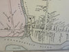 Dixfield Maine 1880 Halfpenny detailed city plan businesses schools