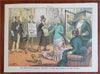 American Politics Opper art 1880's Puck Political Cartoons Lot x 10 color prints