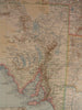 Southeast Australia 1905 old vintage large detailed color Stieler map