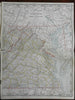 Virginia & West Virginia Appalachia Chesapeake Bay 1888 Cram two sheet map