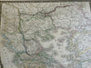 Ancient Greece Macedonia Athens Sparta 1829 Brue large detailed map hand color