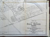 Fall River Massachusetts 1923 Sampson & Murdock detailed large folding city plan