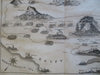 Exodus Egypt Holy Land Mount Sinai Red Sea c. 1814-16 Bower pictorial map