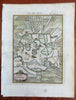 Ancient Rome 7 Hills Forum Colloseum Temples Tiber River 1685 Mallet city plan
