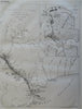 Panama Canal Isthmus Route Panama City Colon plan 1882 French detailed map route