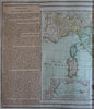 Italy Italia Sicily Sardinia Gulf Taranto 1766 Brion & Desnos map