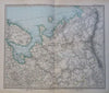 Eastern Europe Scandinavia Russia Poland Ukraine 1889 Petermann HUGE 6 sheet map