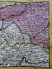 Flanders Cambresis Artois Arras Valenciennes Cambrai 1737 De Lat engraved map