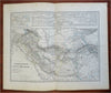 Ancient Iran Persia Parthian Empire Persian Gulf 1865 detailed historical map