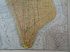 New York City Manhattan Central Park 1886-92 two sheet detailed city plan