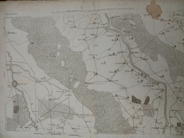 Helmond & Groningen Netherlands Low Countries c. 1790 Capitaine du Chesnoy map