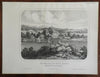 Brattleboro Vermont Landscape View Vt. Lunatic Asylum 1861 Walling view print