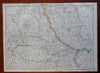 Battle Fields Northern Italy War of Unification Milan Turin c. 1866 Weller map