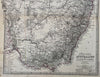 Eastern Australia New South Wales Sydney Victoria 1880 Petermann detailed map