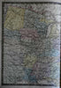Eastern United States 1875 Brue engraved map hand color