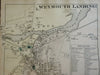 Weymouth Landing Massachusetts 1876 Norfolk detailed large city plan