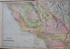 California Los Angeles San Francisco Sacramento 1888 Cram large 2 sheet map