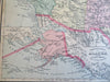 United States 1879-93 by F.A. Gray large hand color map