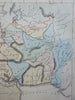 Empire of Ninus and Semiramis Assyria Persia Egypt 1855 Philip Historical map