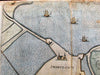 Swarte Sluys Holland Netherlands ships windmills 1673 Priorato old antique map