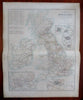 British Isles Railways Ireland England Scotland Wales c. 1855-60 Fullarton map