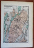 New Hampshire Huronian Period Glacial Deposits Geology 1874 lithographed map