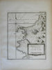 Trapini Sicily Sicilia detailed city plan military forts 1760 Bellin map
