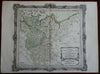 Upper & Lower Saxony Holy Roman Empire Germany Berlin Bremen 1766 Desnos map