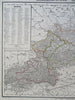 Grand Duchy of Austria Vienna Salzburg1874 Flemming detailed large map