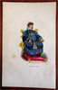 Emperor of China Qing Emperor Royal Fashion 1852 Dutch ethic view costume print