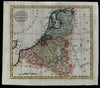 Netherlands 1792 Kitchin old map