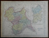 Kingdom of Sardinia Italy Savoy Piedmont Nice Genoa Monaco 1856 DeSilver map