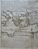 Travels of St. Paul Eastern Mediterranean Anatolia Holy Land 1720 Chatelain map