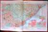Hyderabad Pachmarhi Bhubaneswar c.1979 huge National Atlas of India map