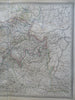 Switzerland & Northern Italy Savoy Piedmont Lombardy 1861 Dufour engraved map