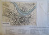 Northern Germany Coblenz Hamburg Cologne Leipzig Dresden c 1855-60 Fullarton map