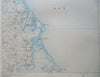 Duxbury Plymouth Kingston coastal Massachusetts 1898 topo chart Scituate Harbor