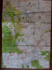 Loon Lake Franklin County New York state c.1910-40 topo linen backed pocket map