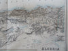 Algeria North Africa Oran Algiers Constantine c. 1855-60 nice Fullarton map