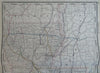 Louisiana New Orleans Baton Rogue Shreveport c. 1880's-90 Cram large map