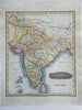 India British Raj Bengal Gujurat Mysore Sri Lanka Bombay Dehli 1844 Walker map