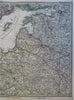 Prussia Baltic Sea Poland Lithuania Latvia Estonia 1879 Petermann detailed map