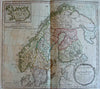 Scandinavia Sweden Norway Baltic Sea 1766 Iceland inset Brion Desnos map