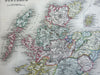 Scotland United Kingdom Ediburgh Orkneys 1846 Gilbert & Archer engraved map