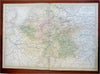 Central Europe Germany Austria Switzerland Infrastructure 1853 Hughes map