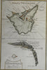 Tenerife Spanish Island Macaronesia Atlantic Islands Santa Cruz 1753 map