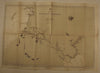 Philippines Harbor nautical Chart 1900 Rio Grande Mindanao Spanish 1888 survey