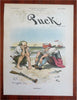 Puck covers Political Cartoons Keppler art 1891- 1911 Lot x 10 old color prints